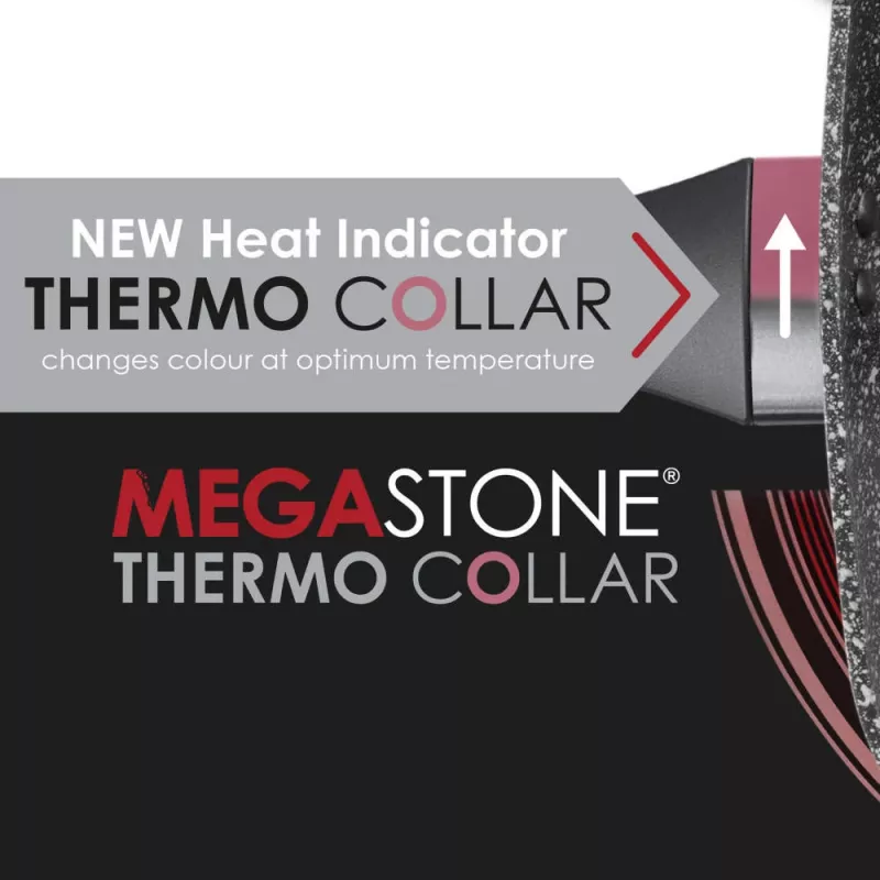 Panvica na vyprážanie Salter BW10691BRMFOB 20 cm Megastone s Thermo Collar