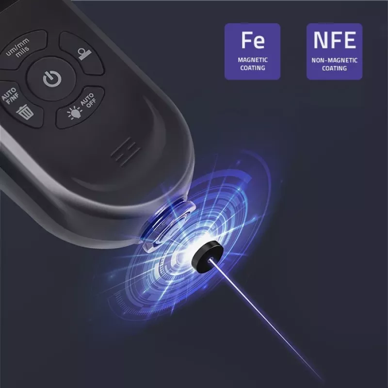 Merač hrúbky vrstvy QOLTEC 50646 LCD 0–2000 µm