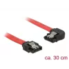 SATA kábel DeLOCK 83963 0,3 m SATA 7-Pin čierny červený