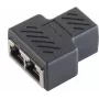 Káblový konektor S/CONN 08-01040 2 x RJ-45 čierny