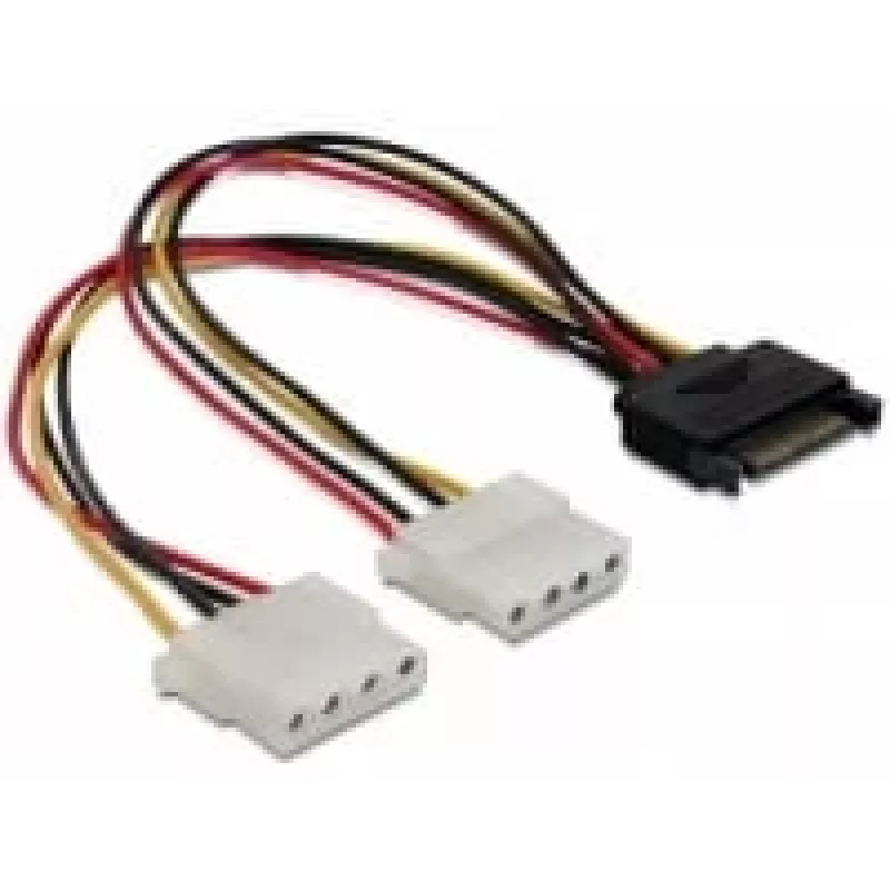 SATA 15-Pin na 2x 4-Pin Molex konektor samica 20 cm DeLOCK 65159