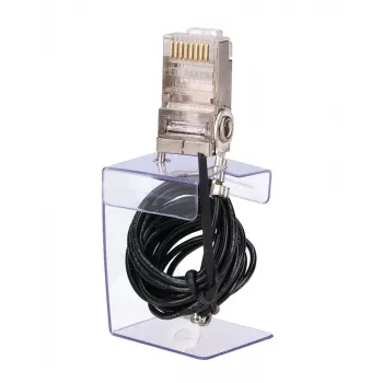 Sieťový kábel UBIQUITI TOUGHCable RJ-45 Cat5e 1 m, čierny, RJ-45 konektor samec