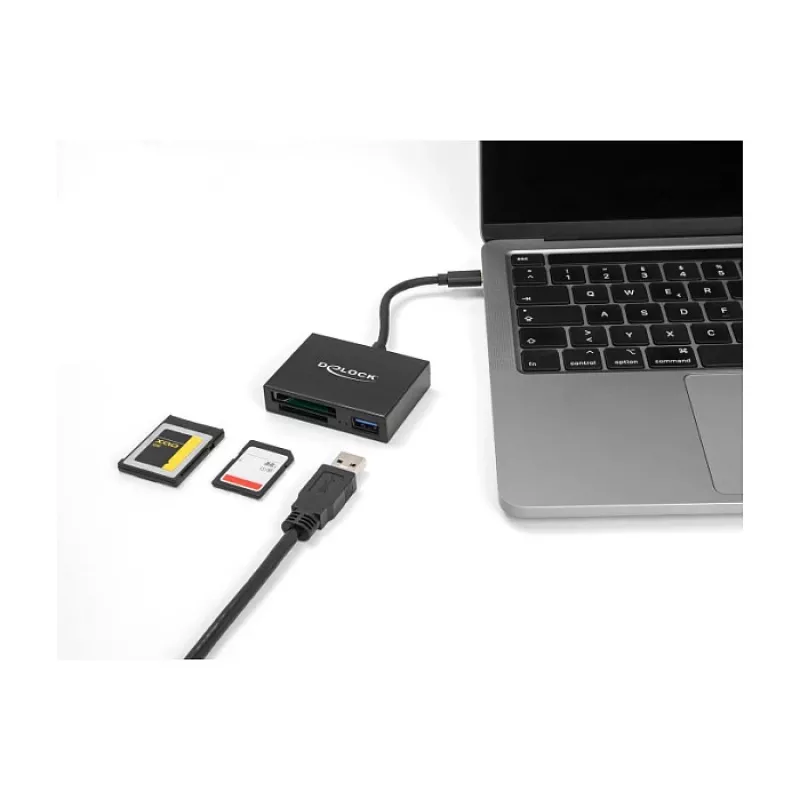 DeLOCK USB-C čítačka kariet pre XQD a SD pamäťové karty USB 5 Gbit/s