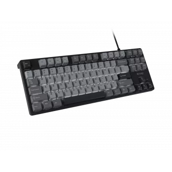 NATEC Fury herná klávesnica Kanabo K2 US biela podsvietená mechanická čierna-sivá