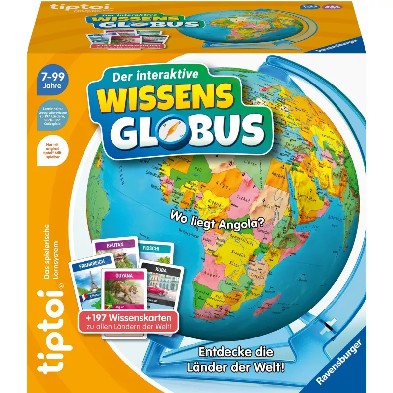 Vzdelávacia hračka Ravensburger tiptoi Interaktiver Wissens-Globus