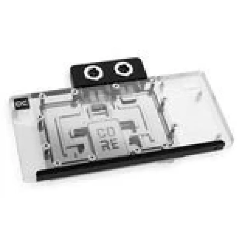 Alphacool Core RX 9070 XT Taichi Vodný blok GPU s backplate, Priehľadný/Chróm