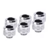 Sada fittingov Alphacool 17474 — mosadzno-chrómové konektory, Ø 22 mm, výška 20 mm