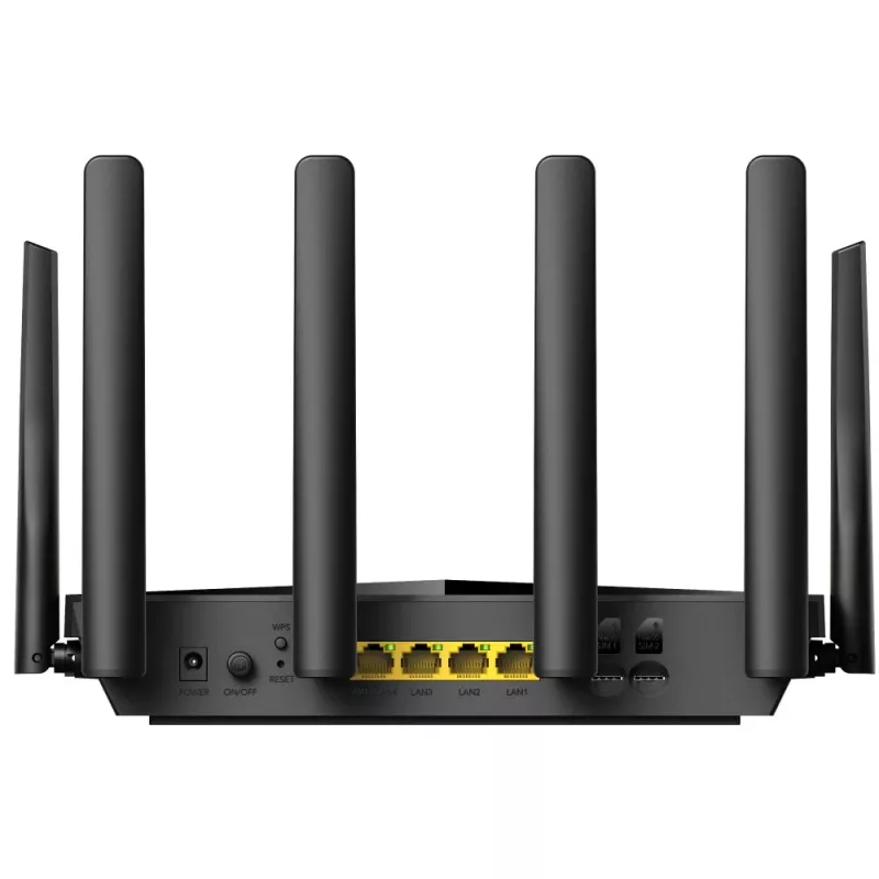 Cudy LT18 bezdrôtový router Gigabit Ethernet dual-band (2,4 GHz / 5 GHz) 4G čierny