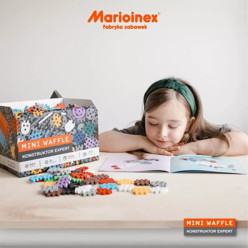 Marioinex Mini Waffle stavebnica Constructor Expert, 501 dielikov