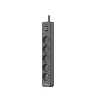 Power Line+ 3m Graphite prepäťová ochrana predlžovací kábel (5 zásuviek)