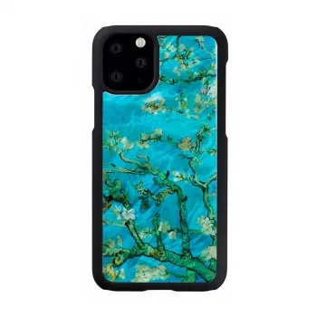 Puzdro na smartphone iKins pre iPhone 11 Pro – mandľové kvety čierna, ochranné puzdro