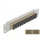 Optický patch panel DeLOCK 10 inch 12 portov SC Duplex béžový 1HE sivý