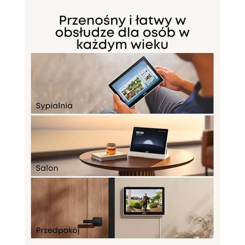 Bezpečnostný asistent do domácnosti Anker Eufy T87A03W1 smart zariadenie čierna/biela