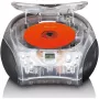 Prenosné rádio s CD prehrávačom Lenco SCD-24TR — FM, výstup 4W, LCD, teleskopická anténa, sieťový/batériový režim, 6×C batérie