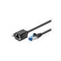 Microconnect SFTP6A03EXT sieťový kábel čierny 3 m Cat6a S/FTP (S-STP)