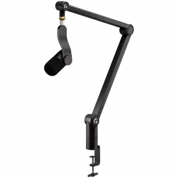 LOGITECH Yeticaster GX dynamický RGB herný mikrofón s LIGHTSYNC a prémiovým stolovým mikrofónovým ramenom – ČIERNA