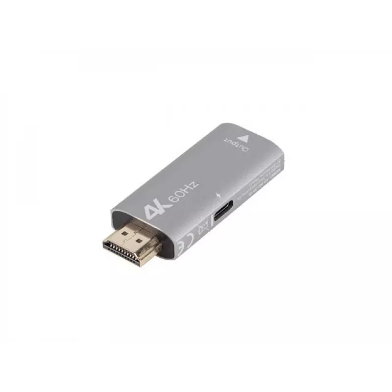 Videokábel adaptér Lanberg AD-HD-DP-01 HDMI Type-A DisplayPort strieborný