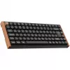 Keychron K2 HE (čierna/drevo, DE-layout, Gateron Double-Rail Magnetic Nebula, hliníkový rám)