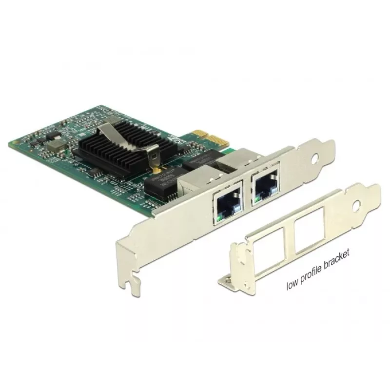 Delock PCIe karta 2x Gigabit LAN sieťový adaptér