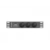 Lanberg PDU-03F-0200-BK napájací rozbočovač (PDU) 1U čierny 3 AC výstupy (PDU-03E-0200-IEC-BK)