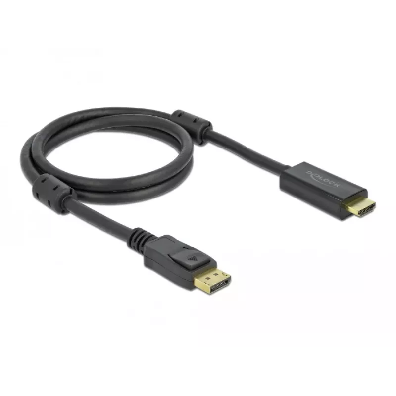 Kábel DeLOCK Active DisplayPort 1.2 na HDMI 4K 60 Hz 1 m