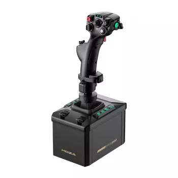 Flight-stojan kit MOZA AB6 Flight Simulator – čierna konštrukcia z ABS, hliníka a karbónu, AC napájanie 110–220 V, špičkový výkon 72 W
