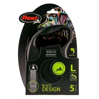 Flexi Black Design L 5 m vôdzka pre psov s navíjacím mechanizmom