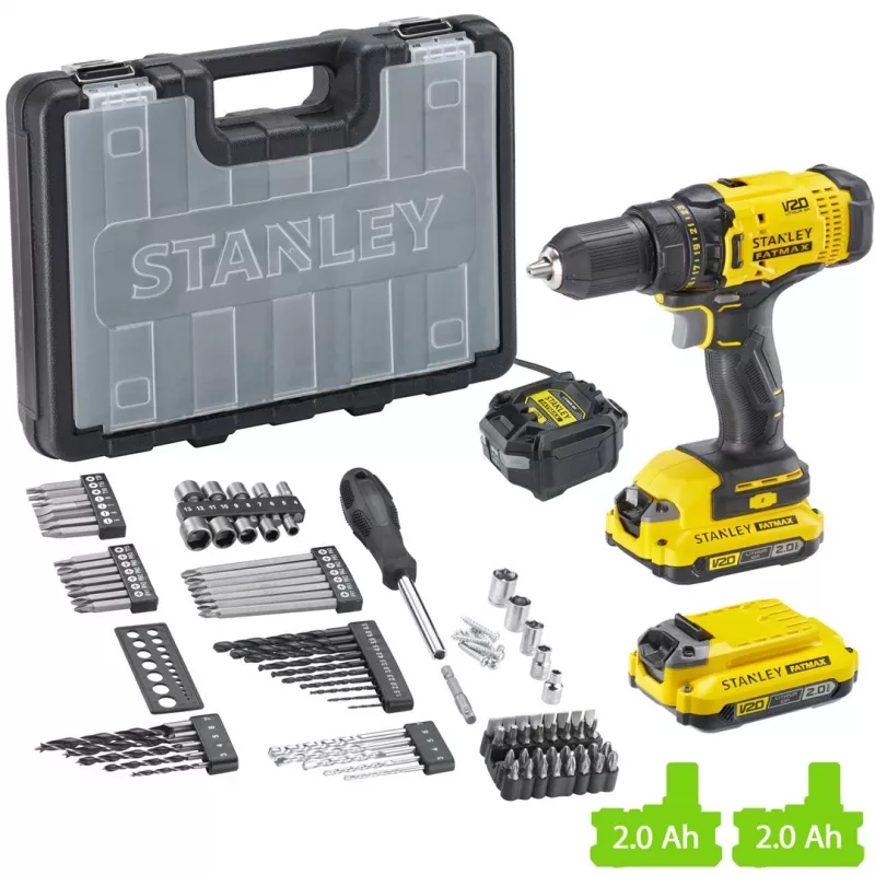 STANLEY SFMCD700D2A-QW 20V vŕtačka-skrutkovač