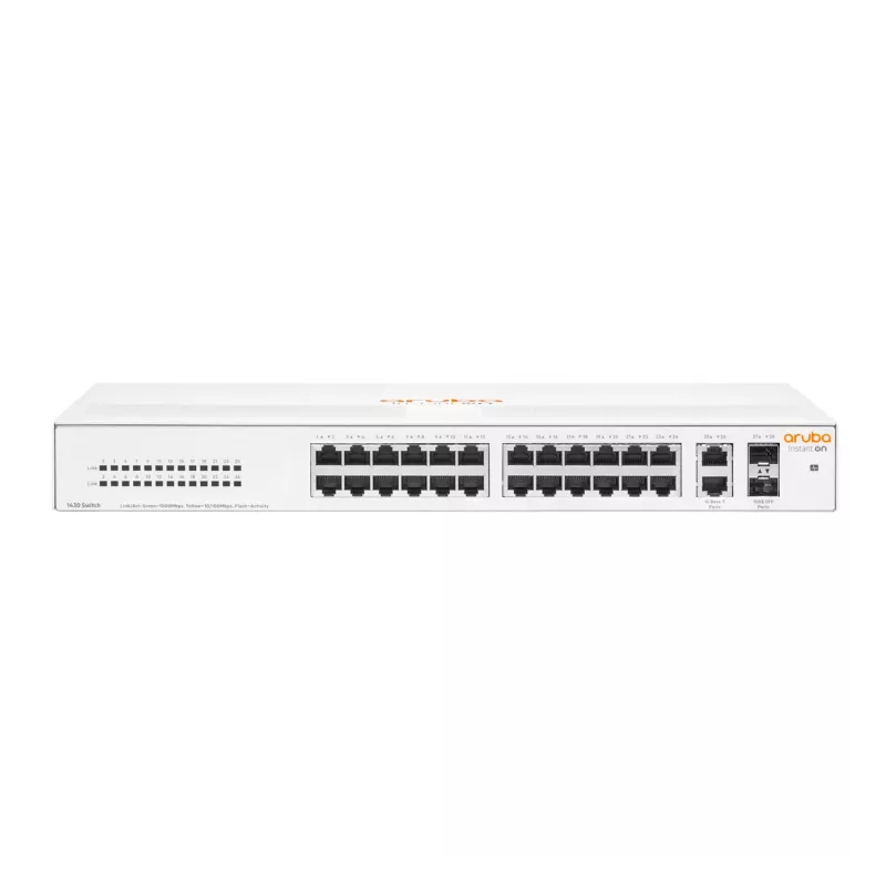 HPE Aruba Networking Aruba Instant On 1430 26G 2SFP nemanaged L2 Gigabit Ethernet (10/100/1000) 1U