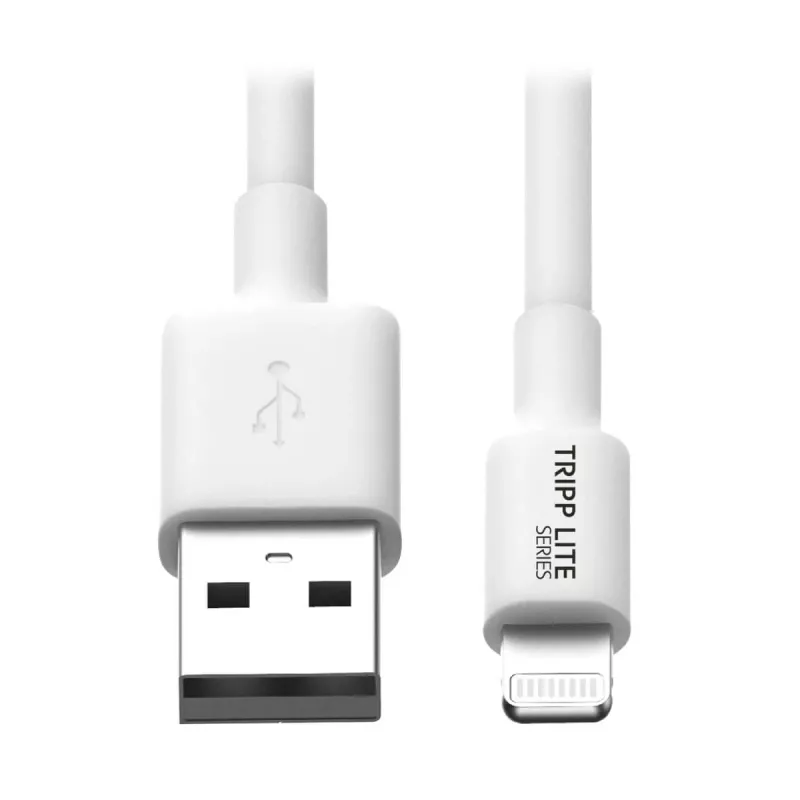 Eaton Tripp Lite Series USB-A na Lightning sync/nabíjací kábel (M/M) - MFi certifikovaný, biely, 6 ft. (1,8 m) - dátový/napájací kábel - USB samec na Lightning