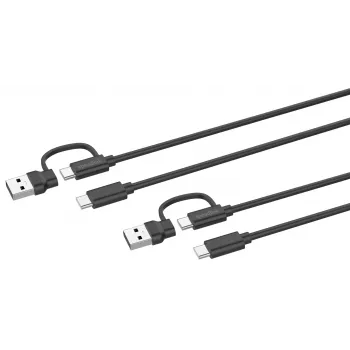 USB 3.2 Gen 1 (3.1 Gen 1) kábel Speedlink SL-460101-BK, 3 m, USB A/USB C na USB C, čierny