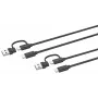 USB 3.2 Gen 1 (3.1 Gen 1) kábel Speedlink SL-460101-BK, 3 m, USB A/USB C na USB C, čierny