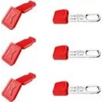 KNIPEX KN 00 63 06 TCR - 3 kusy vždy ColorClip červená + TetheredTool Clip (00 63 06 TCR)