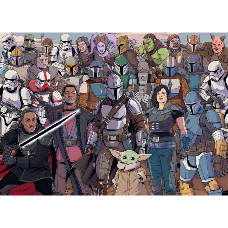 Puzzle Ravensburger Mandalorian 1000 dielikov – Star Wars 1000-dielikové puzzle