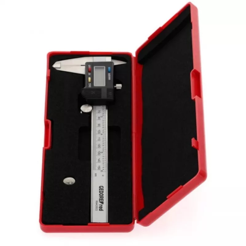 Gedore RED R94420021 3301430 digitálne posuvné meradlo, 0–153 mm, mm/palce, sivé