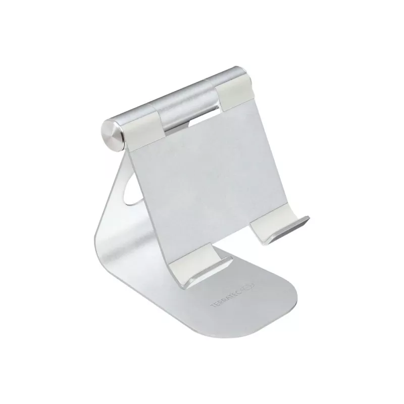 TERRATEC iTab M - stojan pre smartphone / tablet - hliník - strieborný - veľkosť obrazovky: 8,8-25 cm (3.5-10) - stolný stojan (219728)