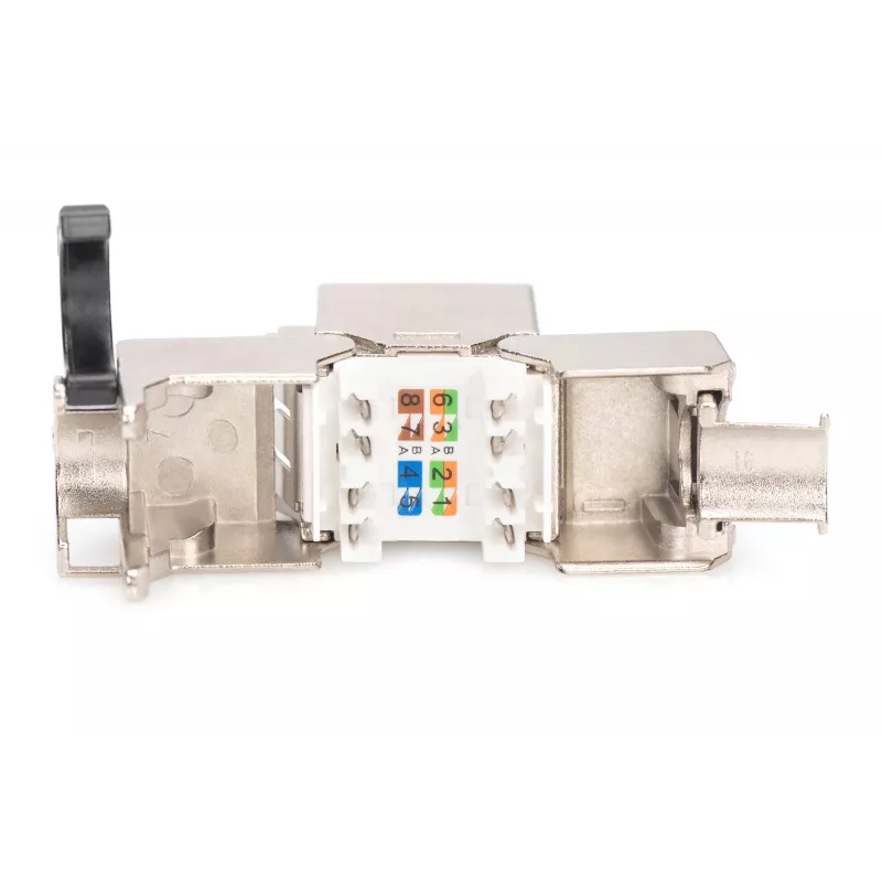 Keystone modul Digitus CAT 8.1 RJ-45 tienený plochý biely
