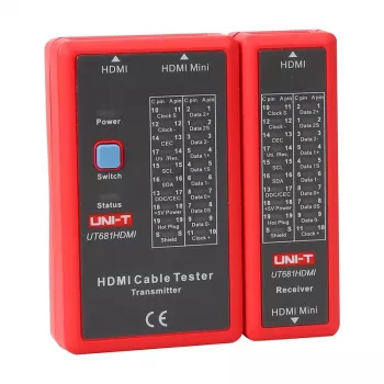 Tester HDMI káblov No name UT681HDMI — kontrola spojitosti a zapojenia HDMI