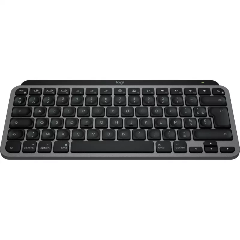 Logitech Master Series MX Keys Mini for Mac – klávesnica – kompaktná – podsvietená – bezdrôtová – Bluetooth LE – AZERTY – francúzska – Space Gray (920-012646)