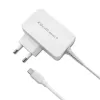 Qoltec 51039 napájací adaptér 65 W USB-C PD, 5–20,3 V, 2–3,25 A, vstavaný kábel USB-C, biely