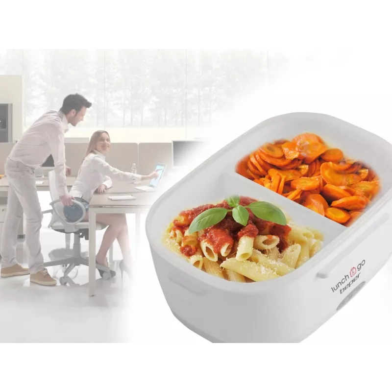 Elektrická obedová dóza Beper 90.920G – 1 L ohrievač jedla, žltá
