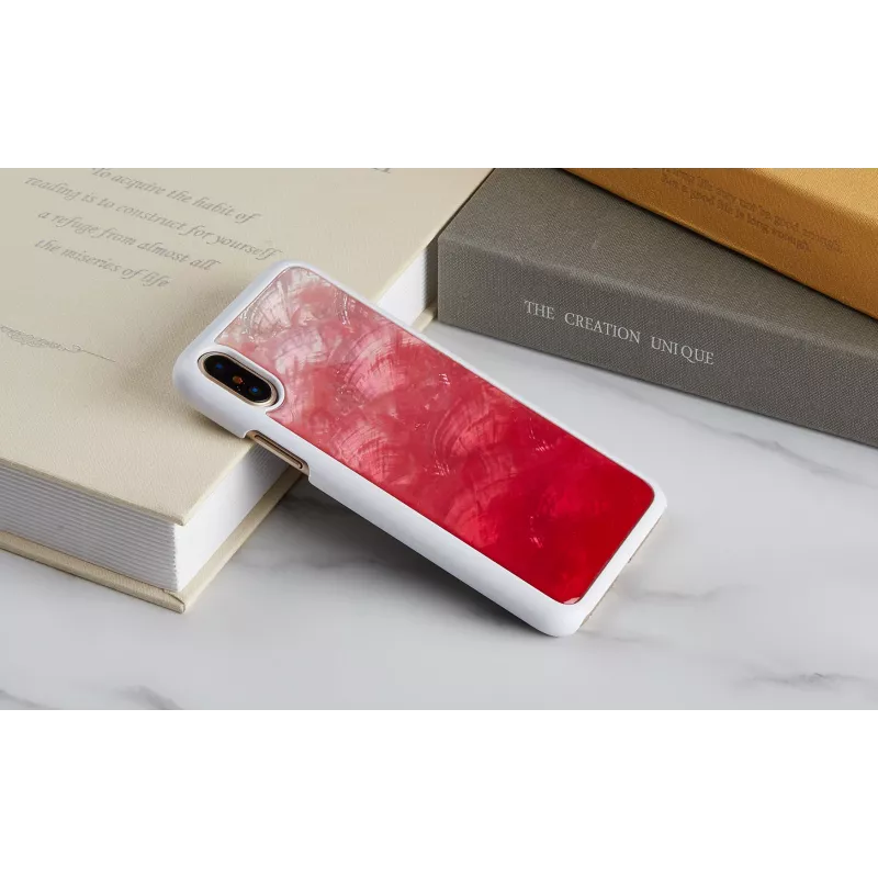 Puzdro na telefón iKins pre iPhone XS / iPhone X — Pink Lake White ochranné puzdro