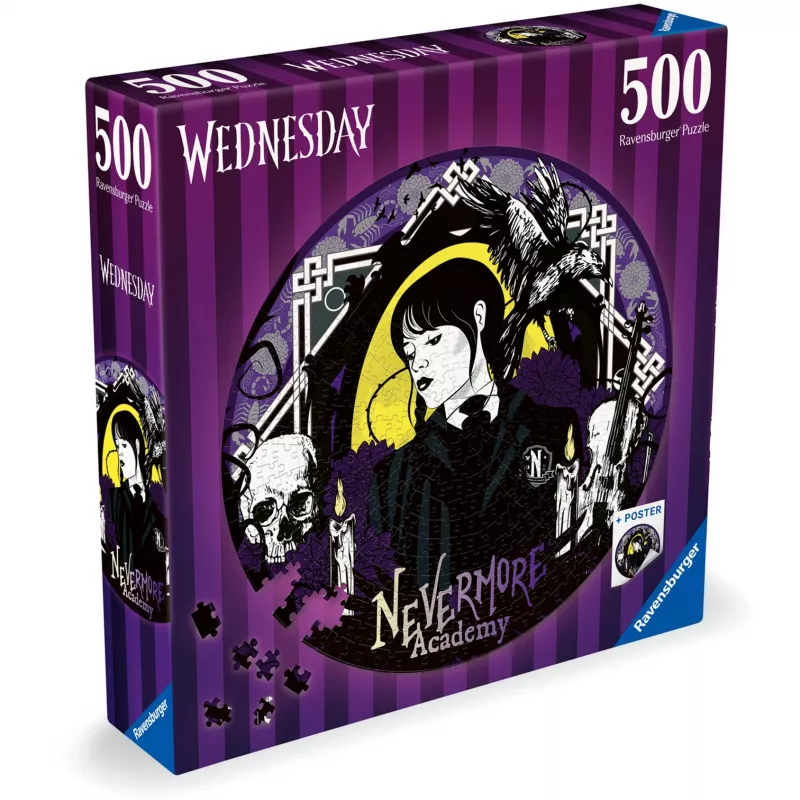 Okrúhle puzzle Wednesday (500 dielikov)