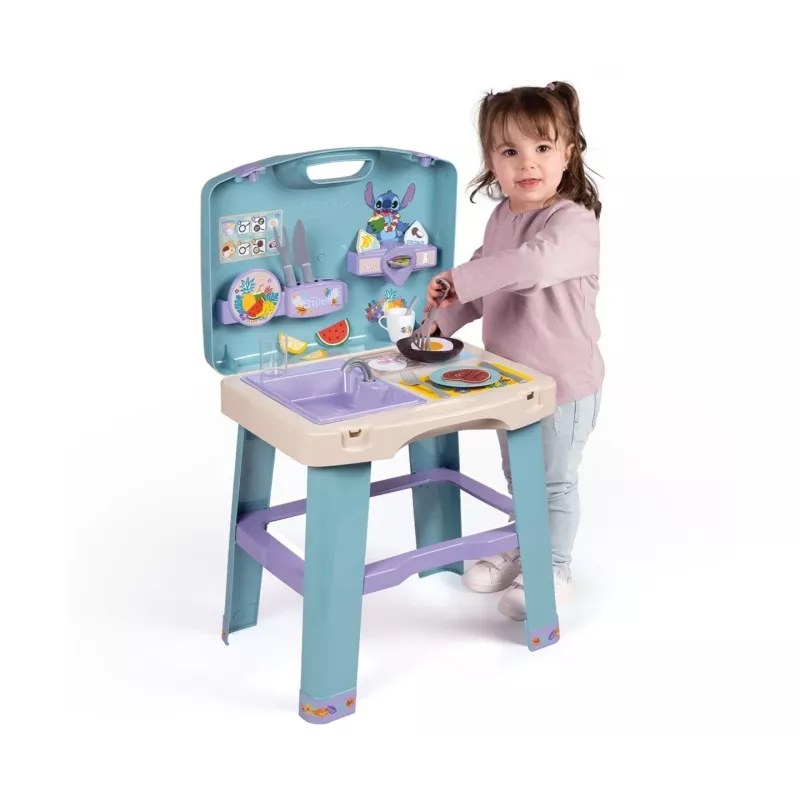 Detská kuchynka SMOBY Stitch Kitchen 7600311909 s príslušenstvom – súprava detskej kuchynky pre hru rolí