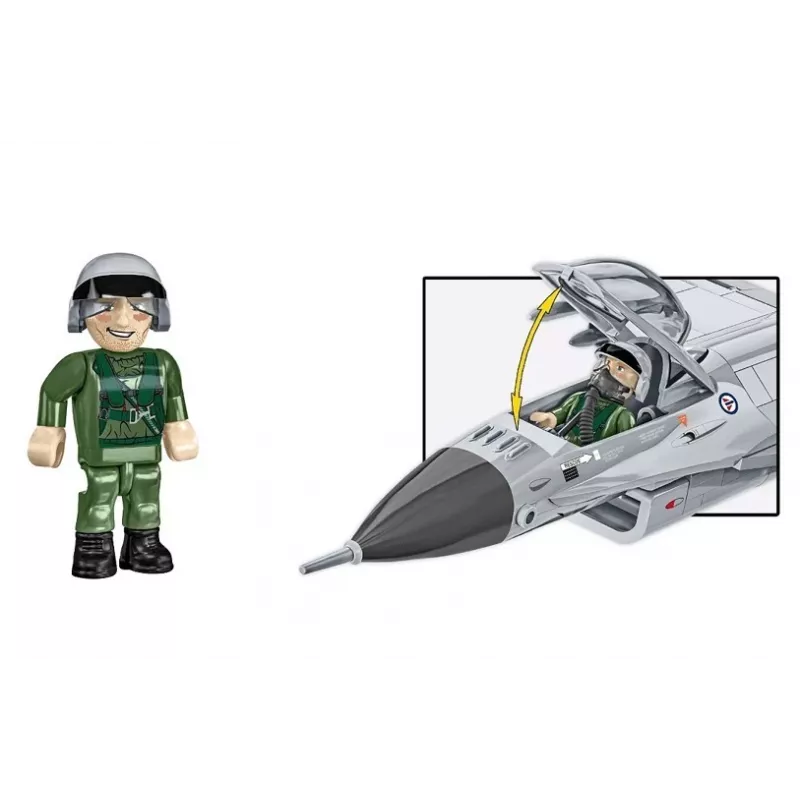 Stavebnica Cobi F-16AM Fighting Falcon, 495 dielov, model v mierke