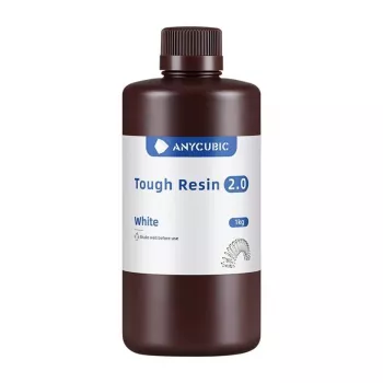 AnyCubic Tough Resin 2.0 — biela, málo aromatická, vysokopevnostná živica pre 3D tlač