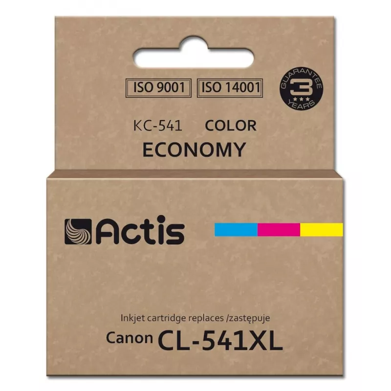 Actis KC-541 atrament pre tlačiarne Canon (náhrada za CL-541XL) Supreme, 18 ml, modrý, žltý, purpurová.