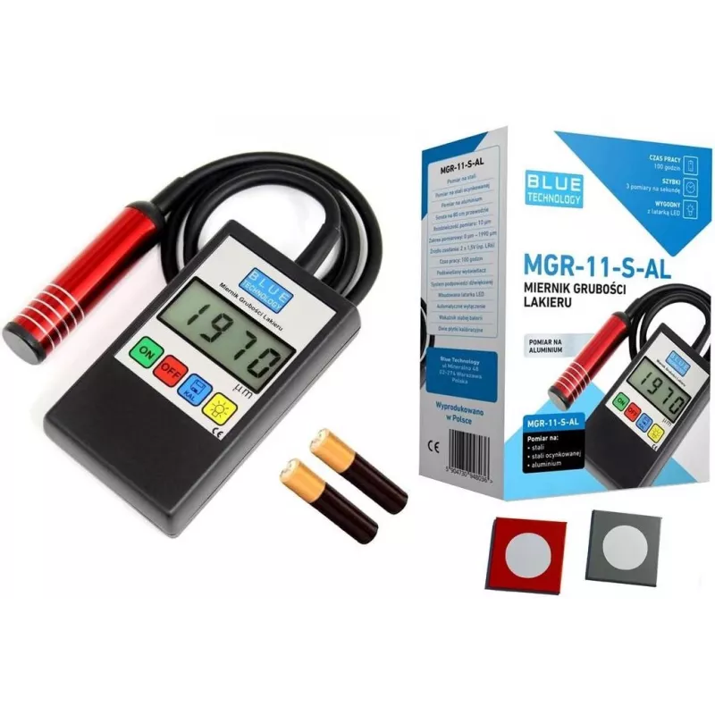 Merač hrúbky laku MGR-11-S-AL