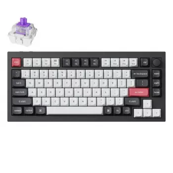 Mechanická klávesnica Keychron Q1 HE RGB Hot-Swappable Wireless Carbon čierna