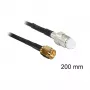 Koaxiálny kábel DeLOCK 88596 RG-174 0,2 m SMA FME čierny